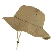 XXL Oversize Large Brim 100% Cotton Outdoor Boonie Hat XX-Large Khaki