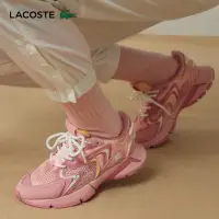 在飛比找momo購物網優惠-【LACOSTE】女款-L003 Neo網眼運動休閒鞋(粉紅