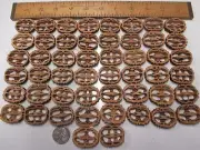 Black Walnut Shell Slices 1-1/4" to 1-3/8" 1/4" Thick 50 Count Resin Table Bar