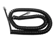 NEW 12 Foot Black Handset Curly Cord Avaya Lucent AT&T Merlin Business Phone