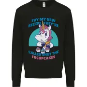 Shut the Fuckupcakes Offensive Funny Unicorn Kids Sweatshirt Jumper