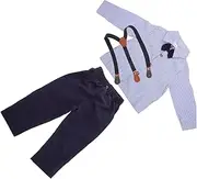 [CATIEBYE] Formal Baby Boy Outfit Boys' Overalls Suit Versatile for Spring Autumn
