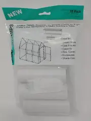 SNAP CLAMPS Fits 1" PVC Pipe - Attach Tarps, Fabric, Shade Cloth, Netting, 10pk
