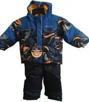 COLUMBIA OMNI GOLD STND 2 PC Mighty Mogul TODDLER SNOWSUIT Sz 2T Wolves NWT