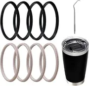 Generic 8 Pack Suitable for 20 oz yeti rubber seal replacement,Suitable for Yeti Rambler、Chillout、Rtic、Hogg、Beast、Mossy Oak、Ozark Trail Brand mugs, 1, WFGSADWSA060