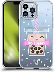 Head Case Designs Confetti Bubble Tea Gel Case [Military Grade Protection] Compatible with Apple iPhone 13 Pro Max
