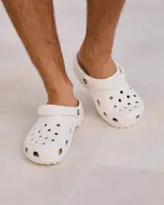 [Crocs] Crocs Women's Classic Clogs Shoes in White Size M14 M14 White