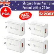 4 / 6 PACK White Qualcomm Quick Charge QC 3.0 Super Fast USB Wall Charger 18W AU