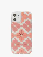 tonal spade flower iphone 12/12 pro case