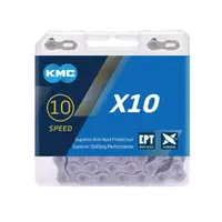 在飛比找PChome24h購物優惠-KMC X10EPT 環保防鏽鏈條 10速鏈條