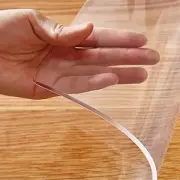 Clear PVC Table Cover Protector 1.5mm Thick 38x72" Dining Room Table Protecto...