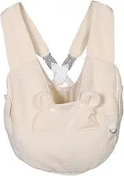HAPINARY Hands Dog Carrier Backpack Crossbody Pet Backpack for Small to Medium Dogs Cats Puppies Ventilated with Transparent Window Comfortable Design Organized Storage Beige