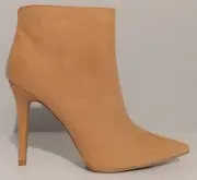 NEW!! Qupid Beige Pointed Toe Ankle Boots 4" Heels Size 10M US 40M EU