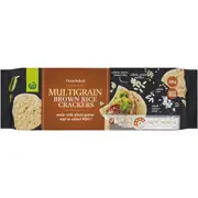 Woolworths Multigrain Brown Rice Crackers 100g