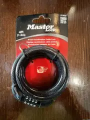 Master Lock 8143D Bike Lock Cable with Combination Lock