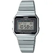 Casio A700W-1A Silver Vintage Series Super Slim Stainless Steel Unisex Digital Watch