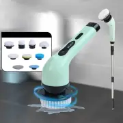 2000mAh Multifunctional Cordless Electric Cleaning Brush with 9 Brush Heads Electric Cleaning Brush Bathroom Window Kitc