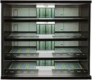 Car Garage Protective Organizer Scene 1:64 car Model Parking Scene Model Toy Display Box car dustproof Storage Rack Storage Box Simulation Parking lot Mode