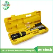 16 Mt Hydraulic Crimper Crimping Tool w/11 Dies Wire Battery Cable Lug Terminal