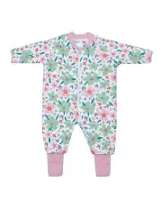 [Snugtime] Lined Footless Padded Blanket Sleeper in Floral