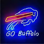 20"x16" Buffalo Bills Go Buffalo Flex LED Neon Sign Light Bar Room Show Gift