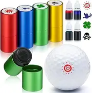 Chivertion 8 Pcs Custom Golf Ball Stamp Self Inking Markers Reusable Marking Tool to Identify Golf Balls, Golfing Accessories for Student School Dad Boyfriend Husband