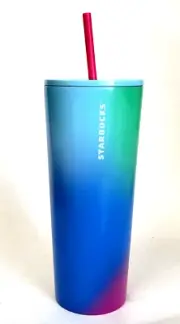Starbucks Technicolor Paint Cold 4C Cup Satainless Steel Tumbler Summer 2023