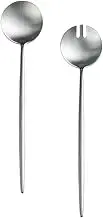 Ciieeo 1 Set Reusable Salad Fork and Delicate Dessert Spoon Cake Spoon for Parties Home and Restaurants Elegant Design for Everyday Use