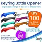 100 Custom Personalised Engraved Metal Keyring Bottle Openers business keyrings