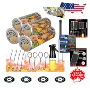 Durable Stainless Steel Grilling Baskets Set - Easy Clean Camping Essentials