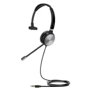 Yealink UHM361 Premium Wideband 3.5mm Mono Headset, For IP Phones, Controller