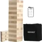 Outdoor Games Large Tower Game 54 Blocks Stacking Game Includes Carry Bag