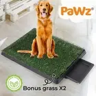 Pawz Indoor Dog Potty Training Tray Pet Grass Toliet Loo 2x Mat Large Portable