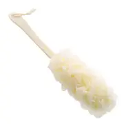 Large Long Handle Bath Brush, Bath Ball Massage Brush(White)
