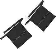 FRCOLOR 2pcs Apron Barber Waist Bag Hair Stylist Bag Salon Accessories Barber Tools Storage Bag Hair Tool Belt Bag Restaurant Waitress Accessories Salon Tool Belt Barber Bag Fabric Black