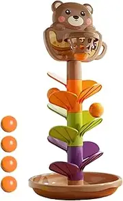 Ball Drop Toy - Ball Roll Ramp Toys | Interactive Basketball Ramp Activity Track Learning Educational Toy | Tower Roll Balls Game for Boys, Girls Birthday, Easter, Party and Other Fuctions