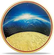 Sun Earth Moon Year Sobriety Coin - One Day at a Time HA AA Medallions and Sobriety Chips - Ideal Alcoholics Anonymous Sobriety Gifts for Men & Women Celebrating Recovery and Living Clean
