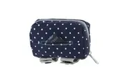 Doog Treat Pouch with Removable Internal Pouch for Dog Treats - Stella - Navy Polka Spots