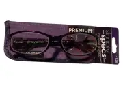 New Simply Specs Purple Rhinestone Premium Reading Glasses w Case +1.25