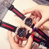 在飛比找Yahoo!奇摩拍賣優惠-新款手錶女 百搭手錶女古歐GUOU情侶手錶一對石英時尚簡約復