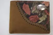 ZEP PRO Oklahoma State Cowboys Fence Row Camo Leather bifold Wallet Tin Box