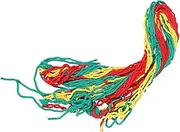 BESPORTBLE Safety Netting for Boys and Girls Climbing Cargo Net Outdoor Playground Net Nylon Rope Net Indoor Stairs Protection Net Multicolored 1m x 3m