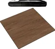 Large Mahjong Mat with Black Carrying Bag, Thick Anti Slip Table Cover, Table Mat for Mahjong, Paigow, Poker, Card and Board Games (90 cm/35.43 in,Coffee)