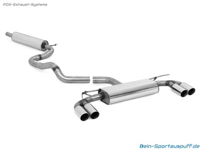 Duplex Complete System from Cat VW Golf 7 1.2 1.4TSI 1.6TDI Per 2x80 Double Wall (for: Volkswagen)
