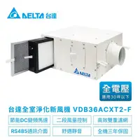 在飛比找momo購物網優惠-【台達電子】正壓PM2.5進氣型管道扇新風機VDB系列雙重濾