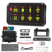 8 Gang RGB Switch Panel LED Light Bar Pods ON/OFF for Can-am Polaris RZR ATV UTV (for: Suzuki)