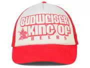 Budweiser Beer Wilber Foam Trucker Snapback King of Beers Hat Cap Lid Authentic
