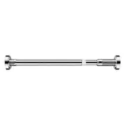 Flexible No-Drill 35-80cm Hollow Stainless Steel Curtain Rod Clothes Drying Rack Telescopic Pole silver 35-50cm