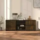 3-Piece Wooden Sideboard Buffet Cabinet Storage Cupboard Drawers Kitchen Table