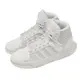 adidas 休閒鞋 Entrap Mid 男鞋 女鞋 白 灰 高筒 皮革 經典 愛迪達 情侶鞋 ID6005